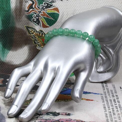 Gem Semi Precious Gemstones 8mm Round Beads Crystal Stretch Bracelets 7 Inch Unisex in Saudi Arabia