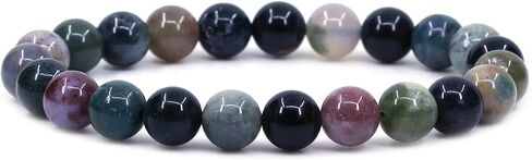 Gem Semi Precious Gemstones 8mm Round Beads Crystal Stretch Bracelets 7 Inch Unisex in Saudi Arabia