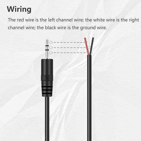 6ft 2.5mm TRS ستيريو ذكر التوصيل محول موصل إلى الأسلاك العارية مفتوحة نهاية ضفيرة كابل الصوت الحبل ل 2.5mm جاك سماعة سماعة سماعة سماعة سماعة الكاميرا معدات الصوت in Kuwait