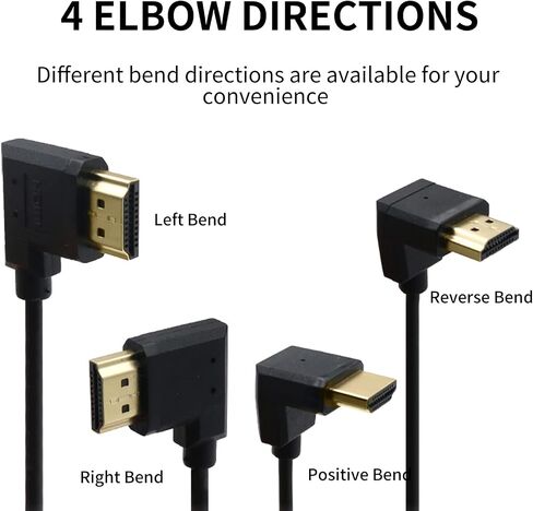Eonvic 2.0 HDMI Coiled Cable 4K HDMI to HDMI Cable High Speed Thin HDMI Male to Male Extender Coiled Cable for Atomos Ninja V, Sony a7siii, Portkeys BM5 Monitor in Saudi Arabia