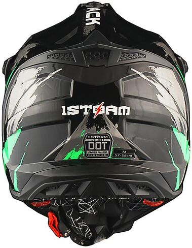1Storm Adult Motocross Helmet ATV Dirt Bike BMX MX Downhill Mountain Helmet Track Style JH601 in Saudi Arabia
