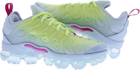 Nike Air Vapormax Plus Women's Shoes (FQ8882-423, Blue Tint/Light Lemon Twist/Metallic Silver) Size 9 in Saudi Arabia