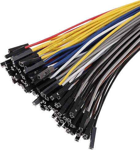 Breadboard Jumper Wires 22AWG Male to Male 120-Pack More Red and Black Jumpers 6'' Length Square Head 0.1'' 10 Colors for Raspberry Pi (15CM, M/M) in Kuwait