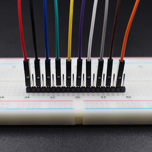 Breadboard Jumper Wires 22AWG Male to Male 120-Pack More Red and Black Jumpers 6'' Length Square Head 0.1'' 10 Colors for Raspberry Pi (15CM, M/M) in Kuwait