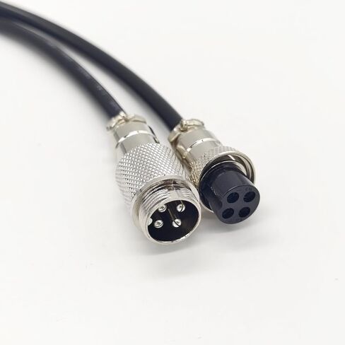 3.28 ft GX16 4 Pin Cable Male to Female Head Aviation Cordset, GX16 4 Pin Panel Mount Circular Metal Aviation Connector Adapter Female to Male 20AWG(1Meter) in Saudi Arabia