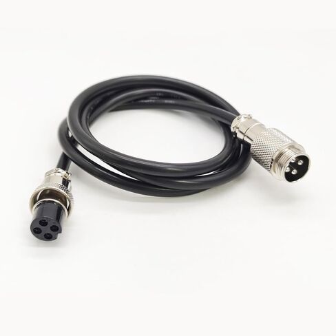 3.28 ft GX16 4 Pin Cable Male to Female Head Aviation Cordset, GX16 4 Pin Panel Mount Circular Metal Aviation Connector Adapter Female to Male 20AWG(1Meter) in Saudi Arabia