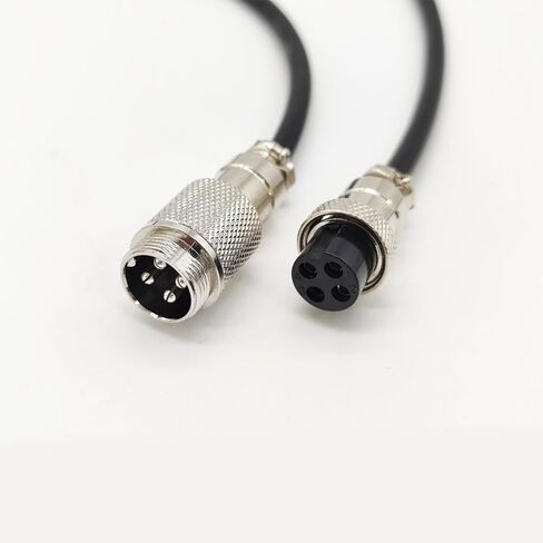 3.28 ft GX16 4 Pin Cable Male to Female Head Aviation Cordset, GX16 4 Pin Panel Mount Circular Metal Aviation Connector Adapter Female to Male 20AWG(1Meter) in Saudi Arabia