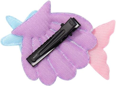 Sequin Shell Mermaid Tail Hair Clip Starfish Glitter Hair Clip Hair Accessories with Pearl for Baby Girls ZFJ39 (Purple) in Saudi Arabia