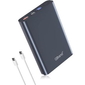 QBrand Laptop Power Bank 20000mAh, 118W (Max) Portable Laptop Charger Fast Charging 2 Outputs Type-C and QC3.0 Externer Battery Pack for MacBook, Dell, Lenovo, iPad, iPhone,Samsung,Switch