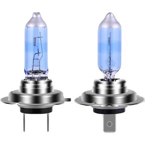 H7 Halogen Headlight Bulb with Super White Light Long Life Replacement PX26D 12V/55W (2 Pack)
