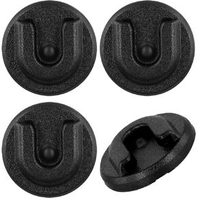 4pcs CB Radio Microphone Hanger, Round Microphone Mic Hanger Holder Mount Back CB Radio Microphone Mic Hanger Holder Mount with Adhesive Compatible with Alinco Anytone Bao-Feng