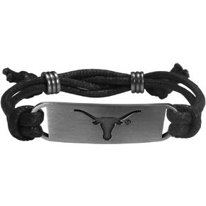 Siskiyou Sports NCAA Cord Bracelet, Black, Adjustable