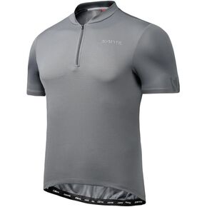Santic Men's Cycling Jersey Short Sleeve Tops Pro Road Bike Shirt Full Zipper UPF 50+ MTB Jersey with Pockets