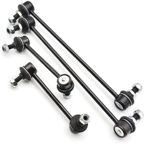 4pcs Front and Rear Stabilizer Sway Bar End Links Kit Driver and Passenger Side Sway Bars K750124 K90716 K90717