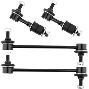 BOXI (Set of 4) K90369 K90370 5553038000 Front + Rear Sway Bar Stabilizer Link Kit Fit 1999-2005 for Hyundai Sonata XG300 XG350 / 2001 2002 2003 2004 2005 2006 for Kia Amanti Magentis Optima