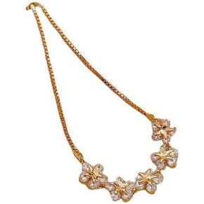 Kira Jewelry Crystal Flower Bracelet for Women, Dainty Charm Bracelet with Cherry Blossom Design, 9, Silver