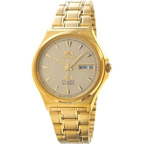 ساعة أورينت FAB02002C للرجال 3 نجوم قياسية ذهبية اللون بمينا ذهبي أوتوماتيكية in Kuwait