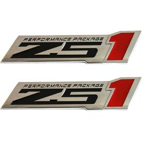 2pcs Z51 Performance Package Emblem Engine Hood 3D Badge Decal Replacement for Z51 (Blue), EI-SilveCutom#2