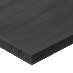 USA Sealing BULK-PS-UHMWB-2 Black UHMW Polyethylene Plastic Sheet, 1/8" Height, 8" Width, 12" Length