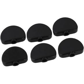 BQLZR 6pcs Guitar Tuner Buttons Full Size Buttons Alloy Machine Heads,Hole Diameter 4mm,Metal Guitar Tuning Buttons For Acoustic Guitar Line Up and Push on to Install