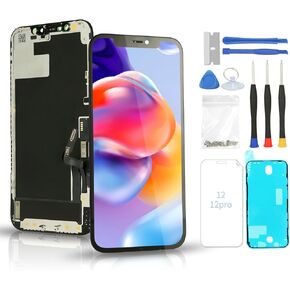 for iPhone 12/12PRO Screen Replacement Kit Full Assembly, iPhone 12/12PRO Replacement LCD Display Digitizer Screen with 3D Touch Digitizer and Repair Tools Kit for 6.1 inch in Saudi Arabia