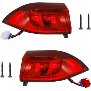 Drive-up Golf Cart LED Tail Lights for Club Car Precedent 2004-Up and Tempo 2018-Up Models Replacements, 12V with 3 Pin Wires Rear Light Kit Driver and Passenger Side