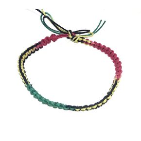 Reggae Anklet Bracelet Handmade Adjustable Beach Hemp Jewelry