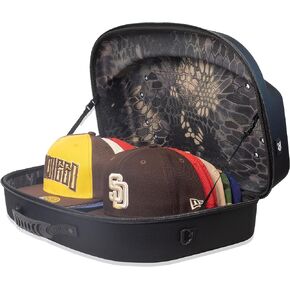 Authentic Cap Carrier Case for 14 Caps -Water Resistant Cap Storage Bag -Crush Proof Travel Bag for All Brands Caps