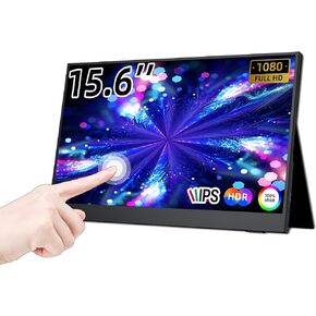 Portable Monitor for Laptop, 11.6'', 1080P, LCD Display, 60Hz, Wall Mount & Desk Stand, HDMI/USB-C Connect, Lightweight for Travel