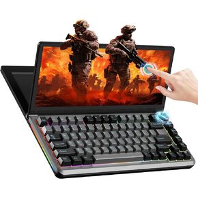 لوحة مفاتيح ميكانيكية للألعاب تعمل باللمس - K3 شاشة محمولة متعددة الوظائف مقاس 13 بوصة مع لوحة مفاتيح تعمل باللمس USB/SSD توسيع مدمج 82 مفتاحًا RGB LED بإضاءة خلفية FN-Key لنظام التشغيل Windows Mac Android in Kuwait