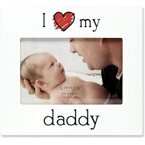 Lawrence Frames 'I Love My Daddy' Picture Frame, 6 by 4-Inch, White