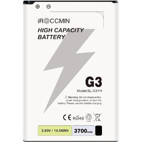 بديل لبطارية LG G3، بطارية بديلة عالية السعة 3700 مللي أمبير في الساعة لطراز LG G3 D852، D855، D850، D851، VS985، LS990، BL-53YH in Kuwait