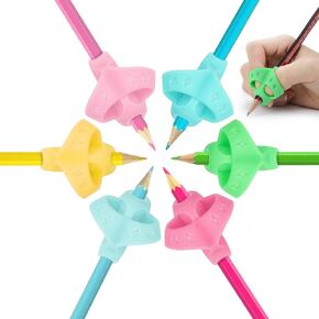 Mlife Pencil Grips - 10PCS Children Pencil Holder Writing Aid Grip Trainer, Ergonomic Training Pen Grip Posture Correction Tool for Kids (Set of 10PCS)