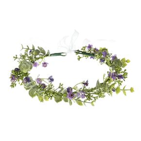 White Baby‘s Breath Flower Crown Eucalyptus Crown Bride Bridesmaid Headpiece Boho Hair Wreath DFS18 (Daisy yellow)