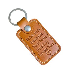Drive Safe Keychain Gifts for Nephew Niece from Aunt I Love You Handmade Leather Key chain Funny Gifts Drive Safe Because Your Aunt Loves You Keyring Gift From Auntie