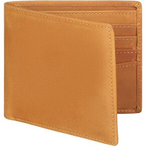Awesometik Classic Genuine Leather Wallet for Men and Women | Credit Card Holder, ID Holder, Classic Style Leather Wallet | Strong Stitching, Multiple Compartment (Black)