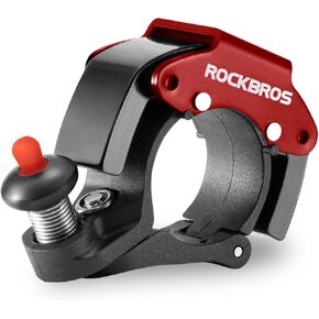 أجراس الدراجة ROCKBROS المخفية MTB أجراس الدراجات لمقود 22.2 مم، أكثر من 100 ديسيبل، جرس صوت واضح وطويل، دراجة جبلية، سكوتر، دراجة شبابية