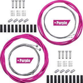 Universal Bicycle Transmission Line Bicycle Shift Derailleur Cable and Brake Cable Kit for Bicycle Mountain Road Bike Repair