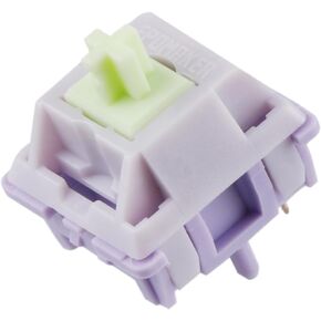 EPOMAKER Wisteria 39gf Linear Mechanical Keyboard Switches Set, 5 Pin Factory Lubed 100 Pieces Keyboard Switches, with POM PTFE Stem, 20.4mm Spring, Compatible with MX Keycaps for Gaming Keyboard DIY