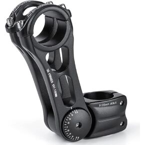 CXWXC Adjustable MTB Stem 31.8mm 70 Degree - 90/110/145mm Bike Stem Riser for Handlebar - Aluminum Alloy Mountain Bike Handlebar Riser Extender for MTB Road City Bike Bicycle