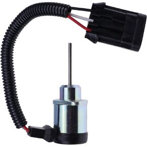 Shutoff Solenoid 6691498 6691313 1503ES-12A5UC4S 12V Compatible with Bobcat S185 S205 T180 Kubota V1505 V2003