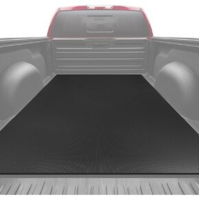 Heavy-Duty Utility Truck Bed Mat, Extra-Thick 4' x 6' Rubber Cargo Liner, Effectively Protects Your Truck from Dirt and Scratches, Universal Size, Easy to Cut, All-Weather Protection