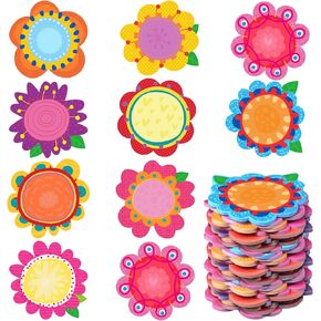 40 Pads 800 Sheets Spring Theme Memo Pads Floral Self Stick Notepads Flowers Sticky Notes Colorful Flower Sticky Notepads Floral Stickers Sticky Notes for Spring School Party Favors, 9 Styles