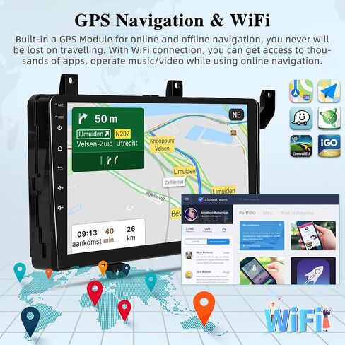 [2+64G] Android 13 Car Radio for Toyota Tacoma 2016-2022 - Wireless Carplay and Android Auto - 9 Inch Touch Screen Car Stereo with Hi-Fi/WiFi/GPS Navigation/SWC + AHD Backup Camera in Saudi Arabia