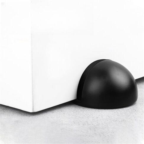 Door Stopper, Floor Door Stop for Bottom of Door Black Rubber Bumper Doorstop Wall Protector, 2 Pack in Saudi Arabia