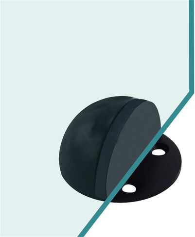 Door Stopper, Floor Door Stop for Bottom of Door Black Rubber Bumper Doorstop Wall Protector, 2 Pack in Saudi Arabia