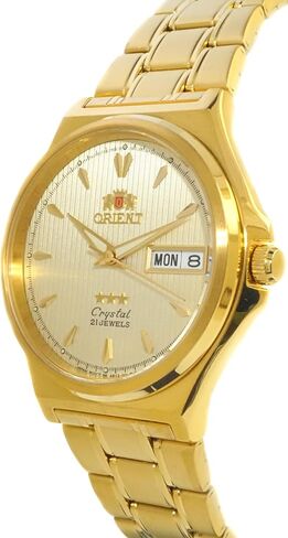 ساعة أورينت FAB02002C للرجال 3 نجوم قياسية ذهبية اللون بمينا ذهبي أوتوماتيكية in Kuwait