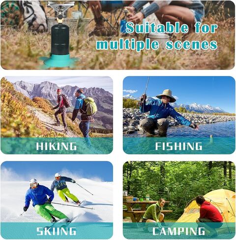 DOMINOX 10,000 BTU Propane Camping Stove, Portable Adjustable Flame Camping Stove with Gas Cylinder Base, Portable Backpacking Stove for Camping, Outdoor, Travel, Hiking (Propane Tank Not Included) in Saudi Arabia