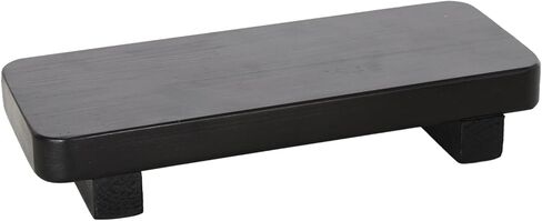 Wood Pedestal Soap Stand,Wood Riser stand for home decor / Decorative Wood Riser For Your Kitchen or Bathroom Farmhouse Decor (black) in Saudi Arabia