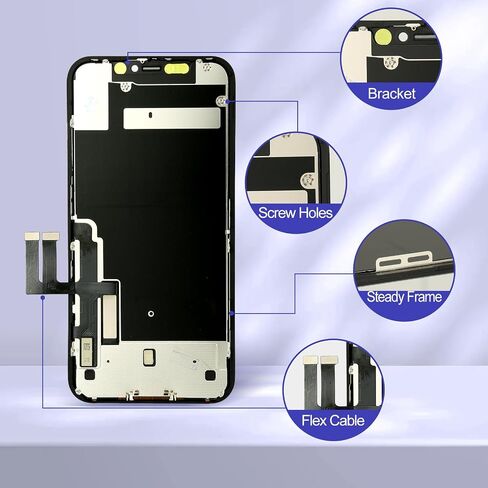 for iPhone 11 Screen Replacement Kit Full Assembly, iPhone 11 Replacement LCD Display Digitizer Screen with 3D Touch Digitizer and Repair Tools Kit for 6.1 inch iphone11 digitizer in Saudi Arabia